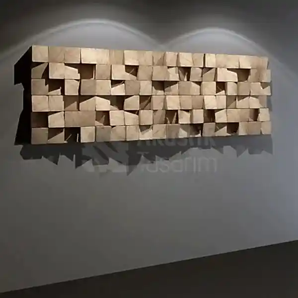Akustik Difüzör Panel uygulaması