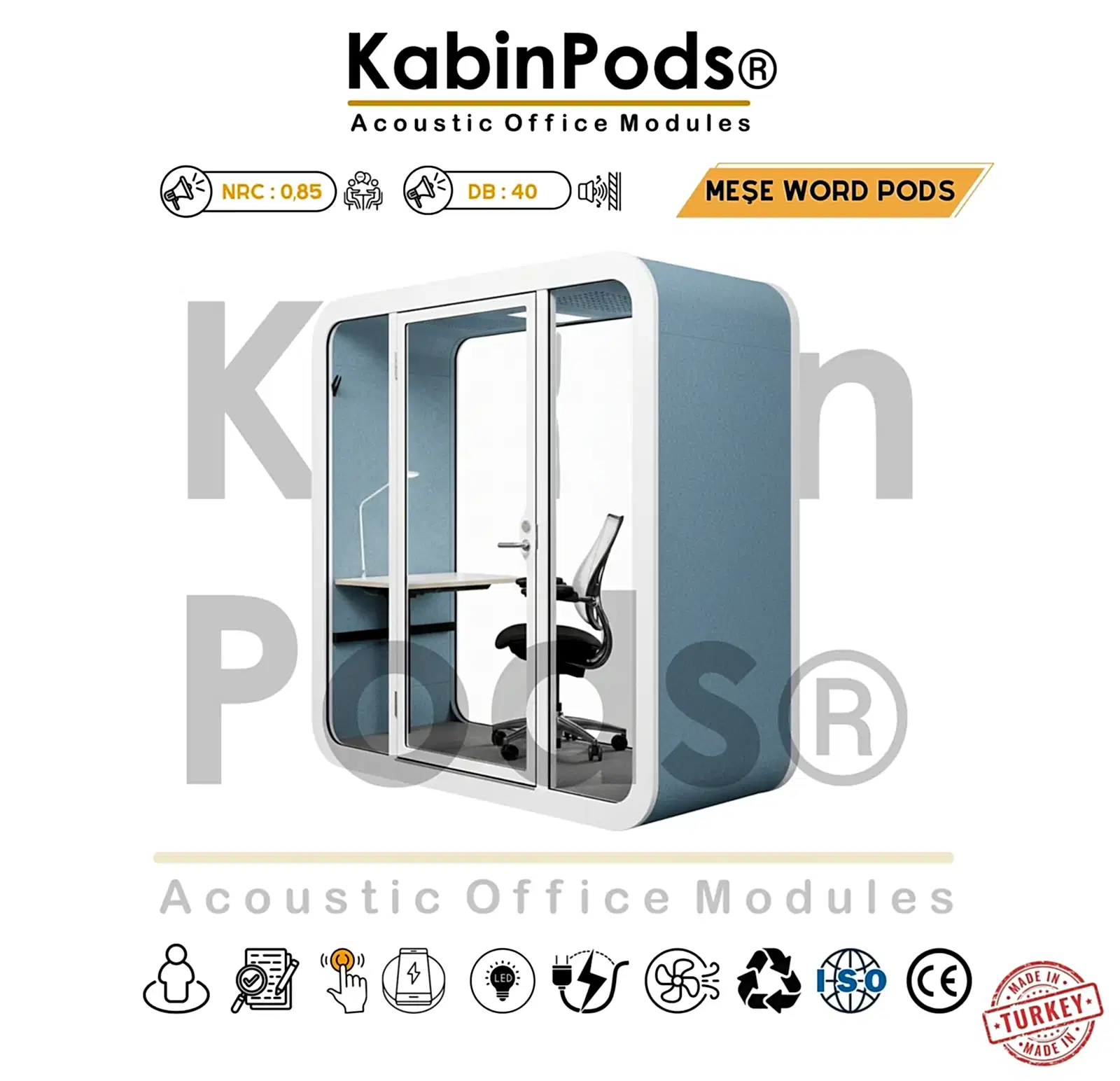 Akustik Çalışma Kabini