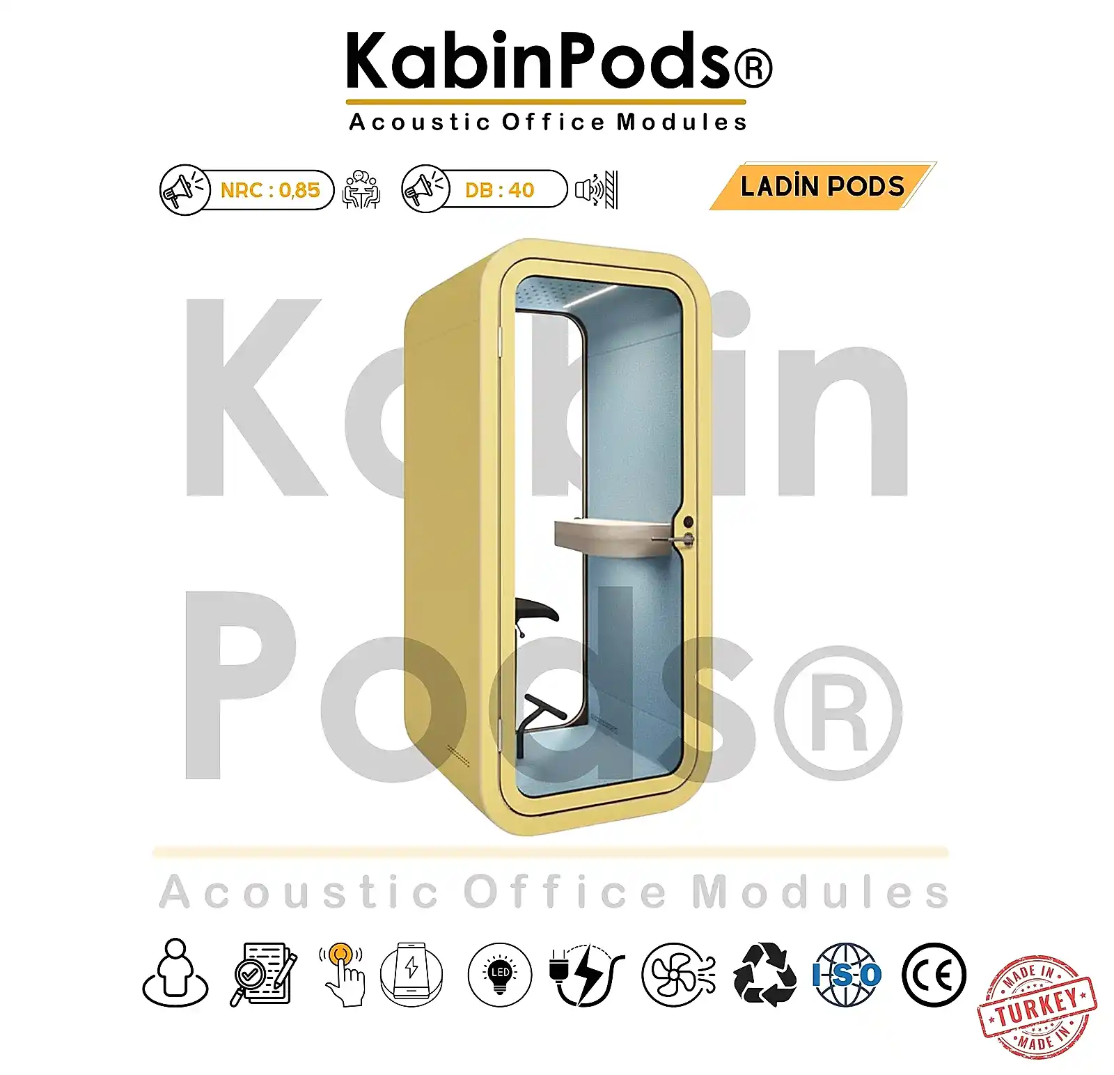 Akustik Ses Yalıtımlı Kabin