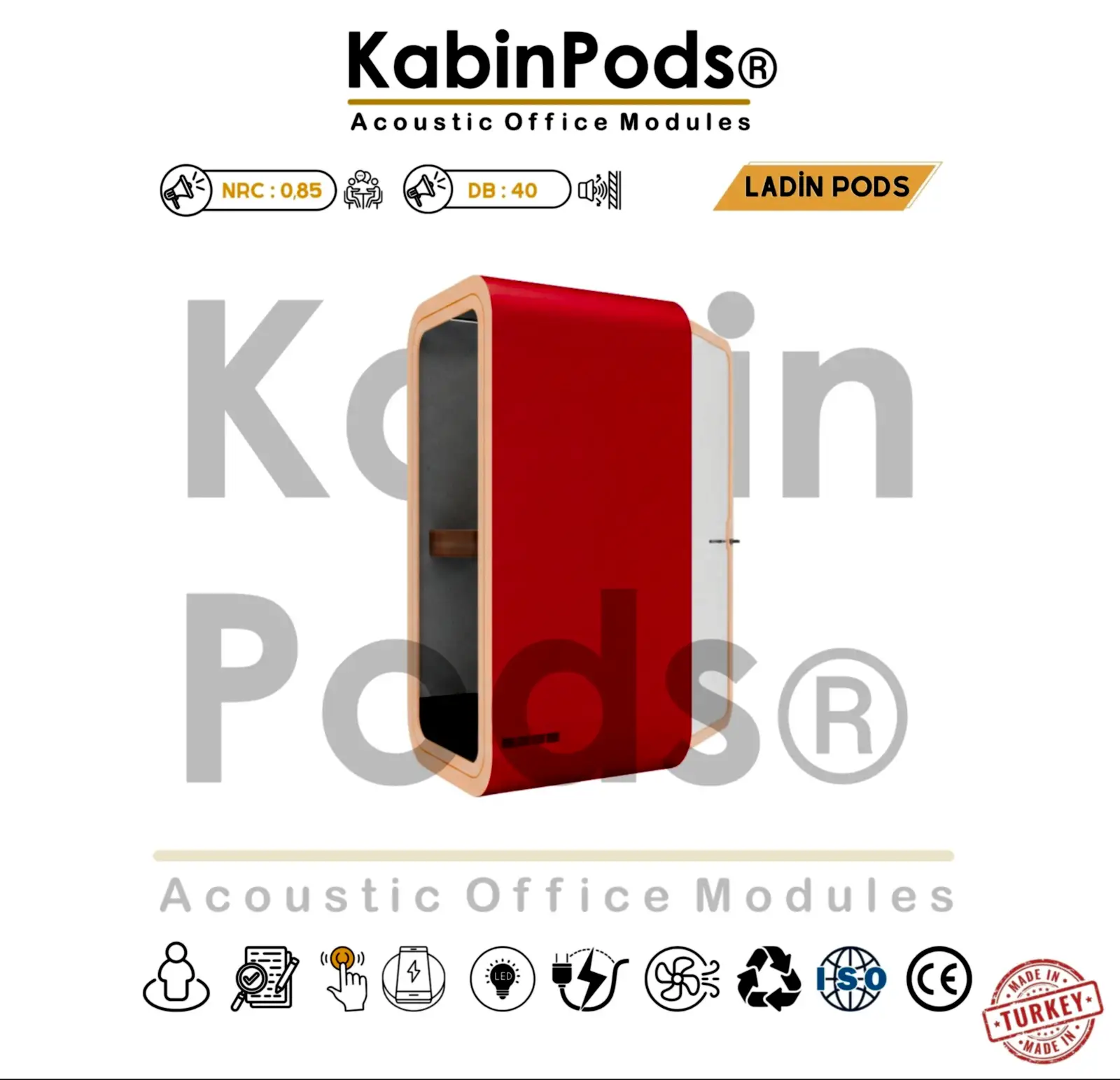 Ses Yalıtımlı Ofis Kabini